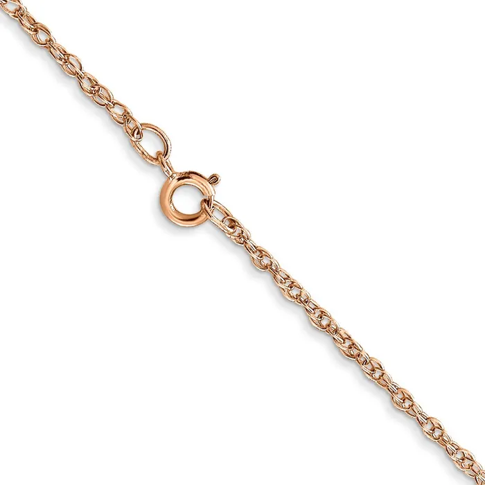 14K Rose Gold 24 inch Carded 115mm Cable Rope with Spring Ring Clasp Chain Necklace QGold Necklaces 14K Rose Gold 24 inch Carded 115mm Cable Rope with Spring Ring Clasp Chain Necklace QGold Necklaces