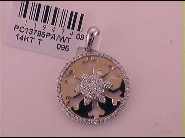14k Twotone Gold Round Diamond Snowflake Cluster Pendant 58 Cttw gndatlanta Rings 14k Twotone Gold Round Diamond Snowflake Cluster Pendant 58 Cttw gndatlanta Rings
