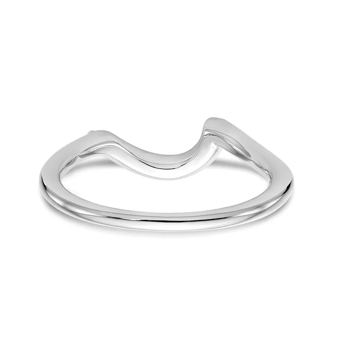 14k White Gold 110 Ct Lab Grown Diamond VSSI G Wedding Band Ring Goldia Rings
