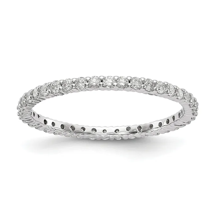 14k White Gold 12 Ct Lab Grown Diamond VSSI G Shared Prong Eternity Band Ring Goldia Rings 14k White Gold 12 Ct Lab Grown Diamond VSSI G Shared Prong Eternity Band Ring Goldia Rings