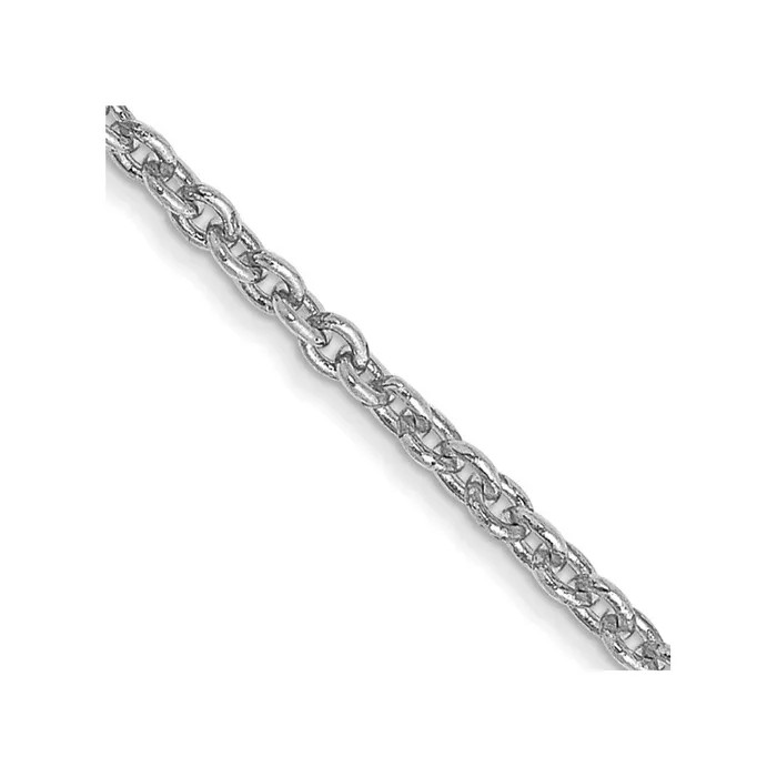 14K White Gold 24 inch 14mm Forzantine Cable with Lobster Clasp Chain Necklace MDS Necklaces 14K White Gold 24 inch 14mm Forzantine Cable with Lobster Clasp Chain Necklace MDS Necklaces