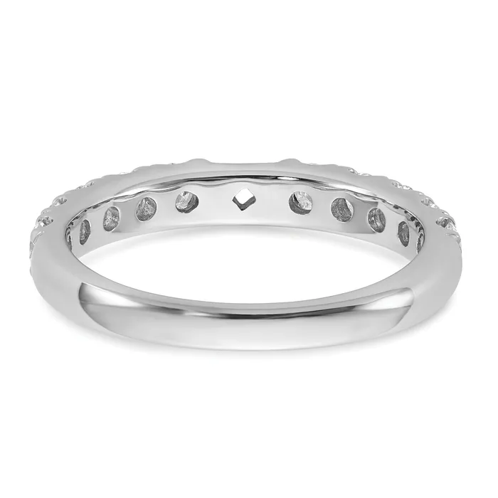 14k White Gold 34 Ct Lab Grown Diamond VSSI G Peg Set Engagement Ring Goldia Rings