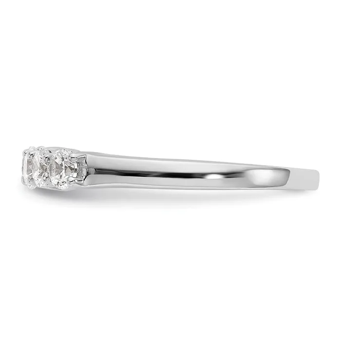 14K White Gold 7Stone Real Diamond Band Goldiacom Rings