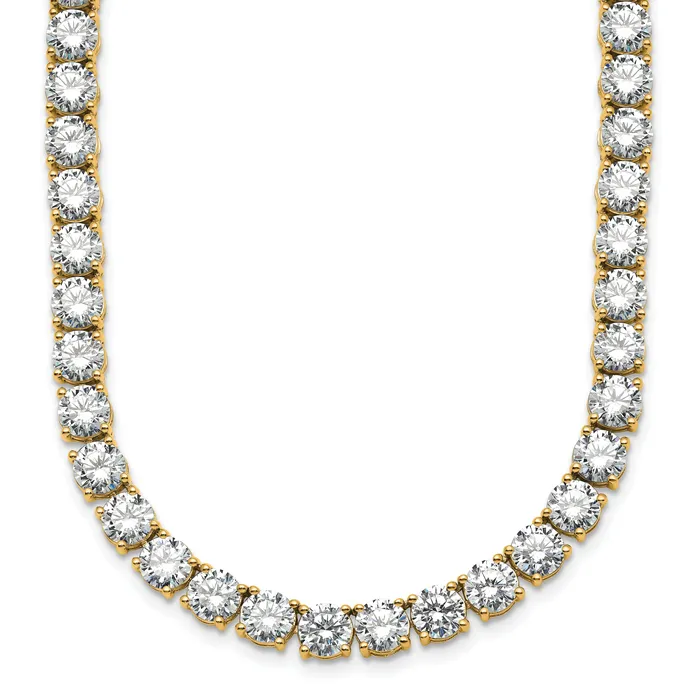 14k Yellow Gold 62 14 Ct Lab Grown Diamond VSSI G Round 20 inch Straight Tennis Necklace Goldia Necklaces 14k Yellow Gold 62 14 Ct Lab Grown Diamond VSSI G Round 20 inch Straight Tennis Necklace Goldia Necklaces