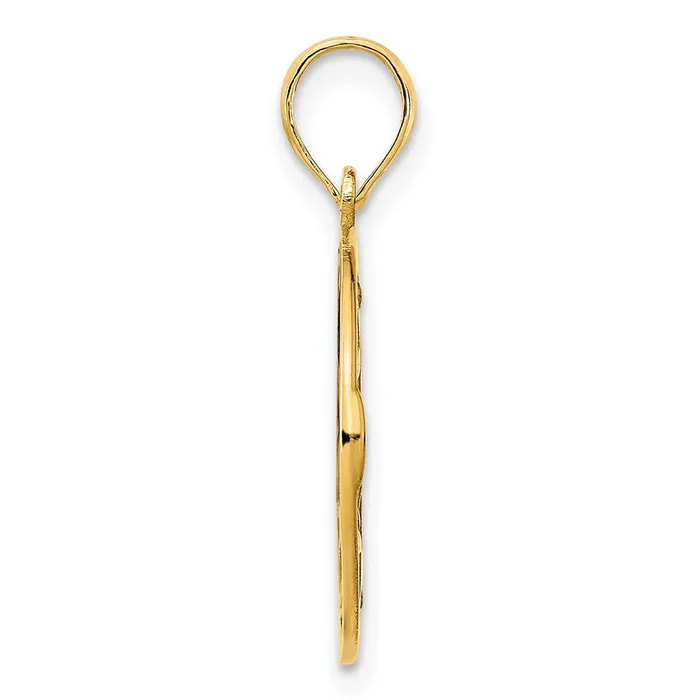 14k Yellow Gold Claddagh Circle Pendant Goldia PreStyled Sets