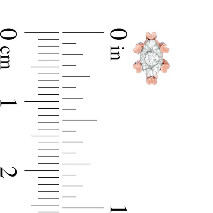 Earrings Goldia 01 CT TW Diamond Solitaire Marquise Stud Earrings in 10K Rose Gold Earrings Goldia 01 CT TW Diamond Solitaire Marquise Stud Earrings in 10K Rose Gold