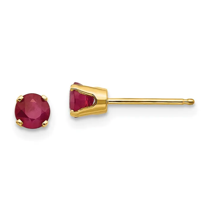 Earrings Goldia 14k 4mm JulyRuby Post Earrings
