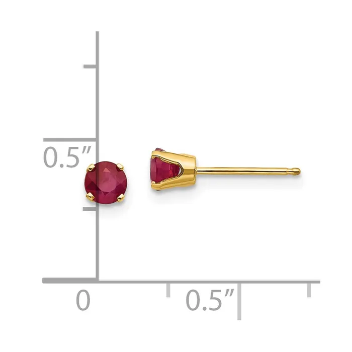 Earrings Goldia 14k 4mm JulyRuby Post Earrings