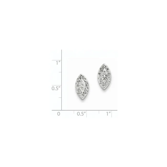 Earrings Goldia Sterling Silver Diamond Post Earrings