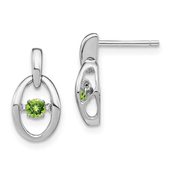 Earrings Goldia Sterling Silver Rhodium Peridot Birthstone Vibrant Earrings Earrings Goldia Sterling Silver Rhodium Peridot Birthstone Vibrant Earrings
