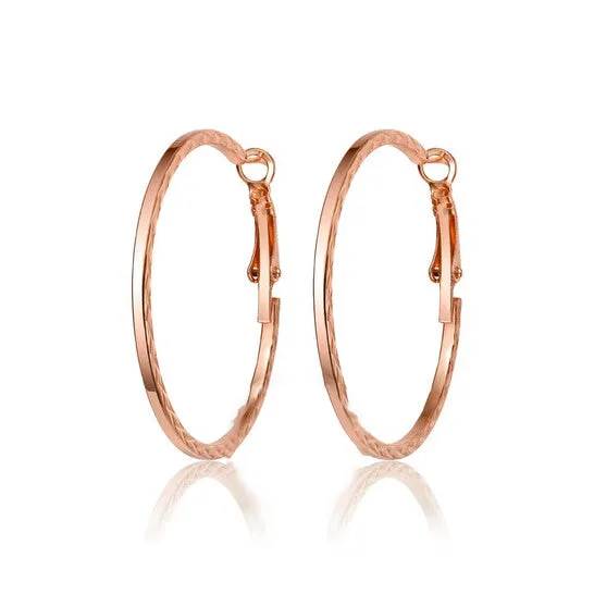 Earrings JMS always Original Rachel Glauber Textured Rope Round Hoop Earrings Earrings JMS always Original Rachel Glauber Textured Rope Round Hoop Earrings