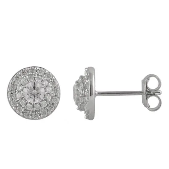 Earrings Original Diamond Muse 075 cttw 10KT White Gold Diamond Stud Earrings for Women JMS always Earrings Original Diamond Muse 075 cttw 10KT White Gold Diamond Stud Earrings for Women JMS always