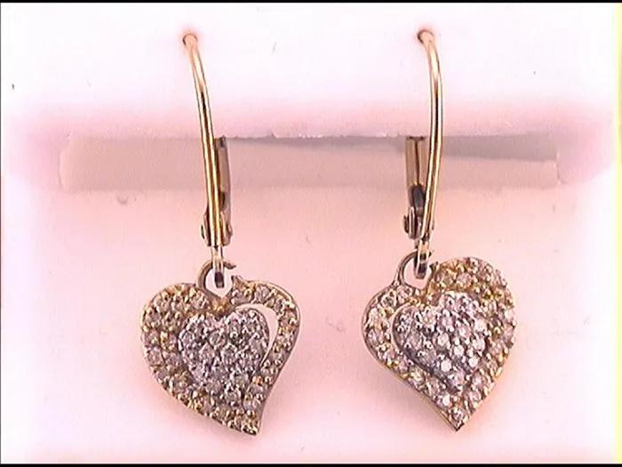 gndatlanta Earrings 12CTDiamond HEART EARRINGS