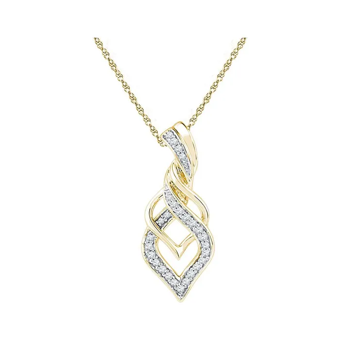gndatlanta Necklaces 10k Yellow Gold Round Diamond Spade Fashion Pendant 16 Cttw gndatlanta Necklaces 10k Yellow Gold Round Diamond Spade Fashion Pendant 16 Cttw