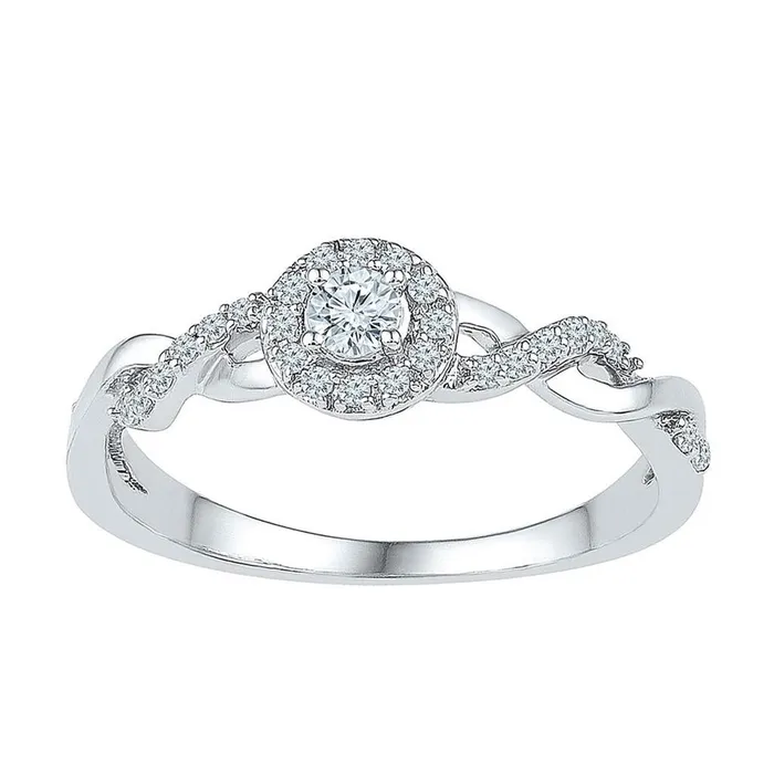 gndatlanta Rings 14k White Gold Round Diamond Solitaire Bridal Engagement Ring 15 Cttw gndatlanta Rings 14k White Gold Round Diamond Solitaire Bridal Engagement Ring 15 Cttw