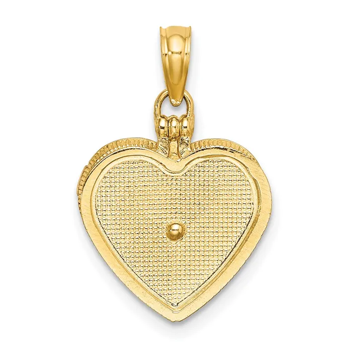Goldia 14k Twotone Gold 3D Candy Box wEnamel I LOVE YOU Inside Charm Rings