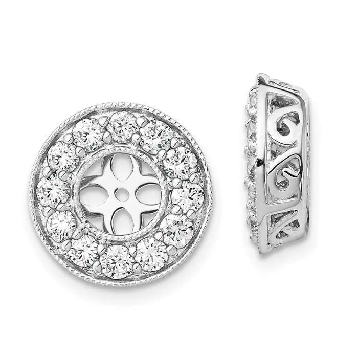 Goldia 14k White Gold True Origin Lab Grown Real Diamond VSSI D E F Earring Jackets Earrings Goldia 14k White Gold True Origin Lab Grown Real Diamond VSSI D E F Earring Jackets Earrings