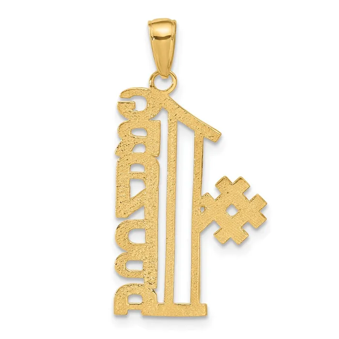 Goldia 14k Yellow Gold 1 GRANDPA Pendant PreStyled Sets
