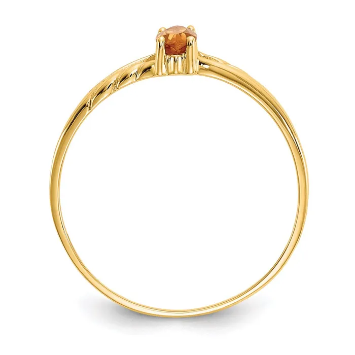 Goldia 14K Yellow Gold Citrine Birthstone Ring Rings