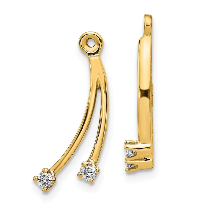 goldiaca 14k A Diamond Earring Jacket Earrings
