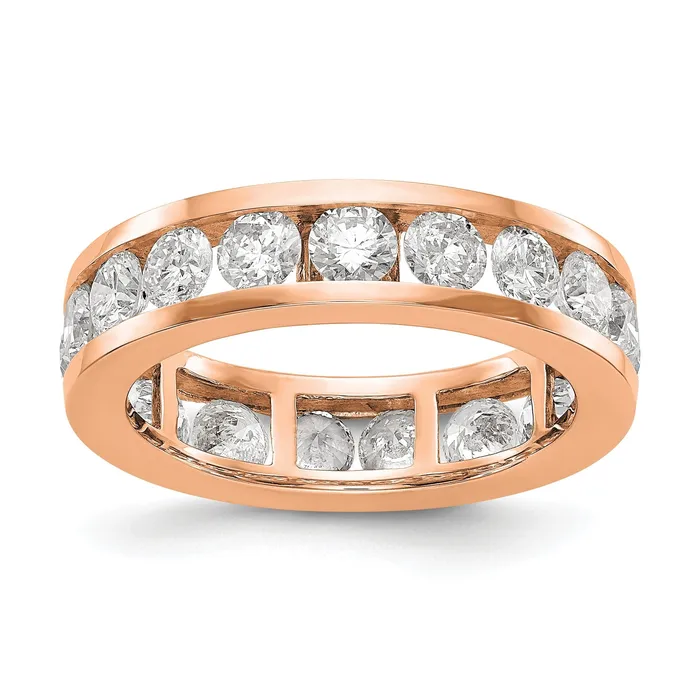 Goldiacom 3 Ct Natural Diamond Womens Eternity Wedding Band Ring in 14k Rose Gold Rings Goldiacom 3 Ct Natural Diamond Womens Eternity Wedding Band Ring in 14k Rose Gold Rings