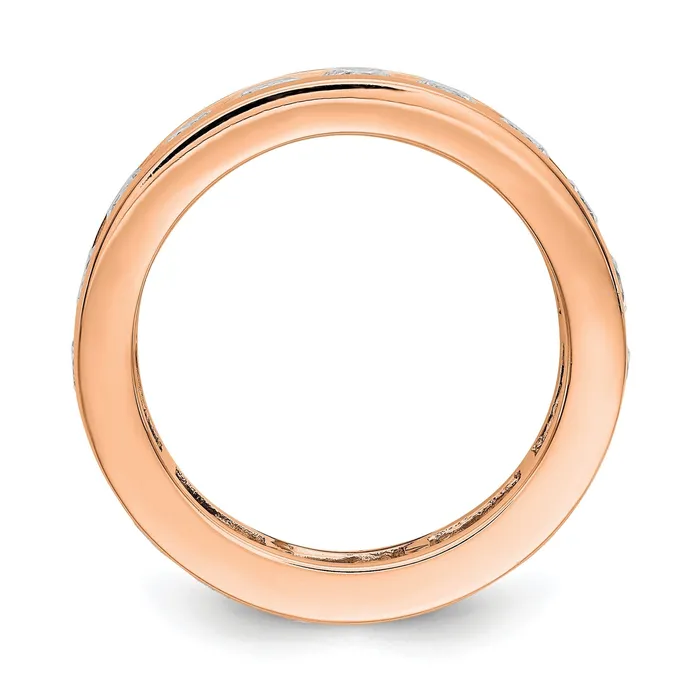 Goldiacom 3 Ct Natural Diamond Womens Eternity Wedding Band Ring in 14k Rose Gold Rings Goldiacom 3 Ct Natural Diamond Womens Eternity Wedding Band Ring in 14k Rose Gold Rings