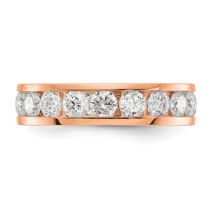 Goldiacom 3 Ct Natural Diamond Womens Eternity Wedding Band Ring in 14k Rose Gold Rings Goldiacom 3 Ct Natural Diamond Womens Eternity Wedding Band Ring in 14k Rose Gold Rings