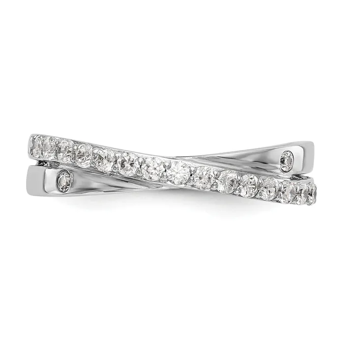 Goldiacom Rings 14K White Gold Diamond Band