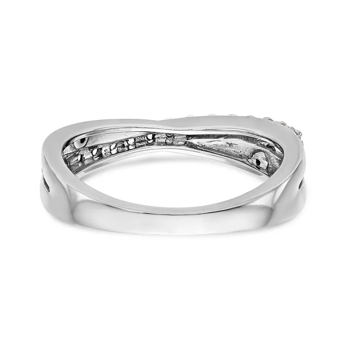 Goldiacom Rings 14K White Gold Diamond Band