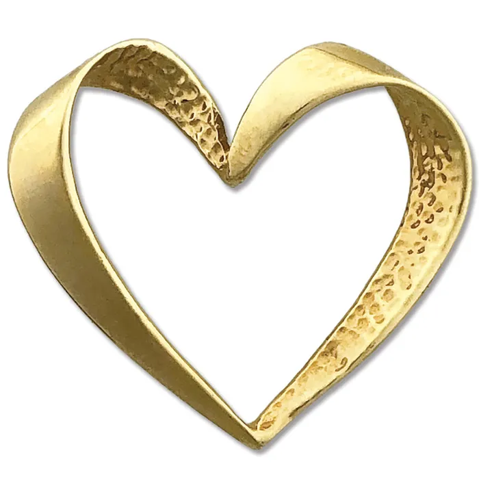 Goldia Necklaces 14K Gold Floating Heart Pendant