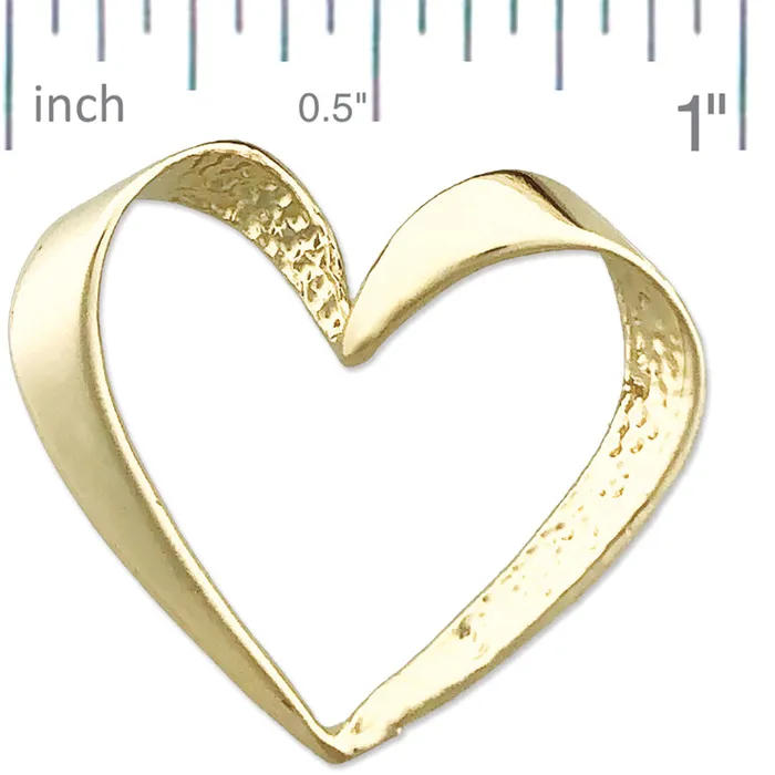 Goldia Necklaces 14K Gold Floating Heart Pendant