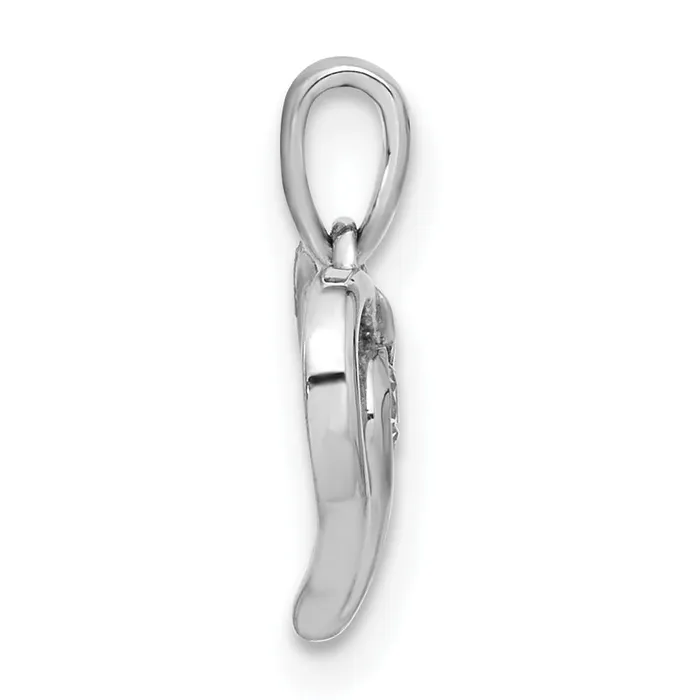 Goldia Necklaces 14k White Gold 110 Ct Lab Grown Diamond VSSI G Heart Pendant