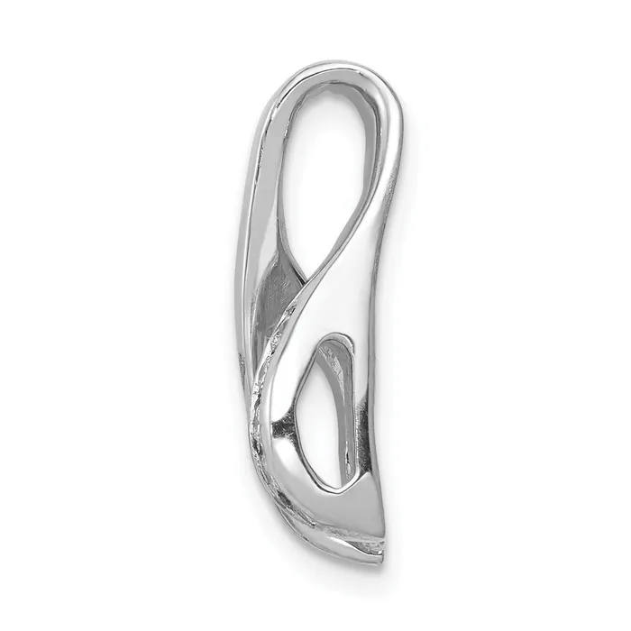 Goldia Necklaces 14k White Gold 58 Ct Lab Grown Diamond VSSI G Round Chain Slide Pendant