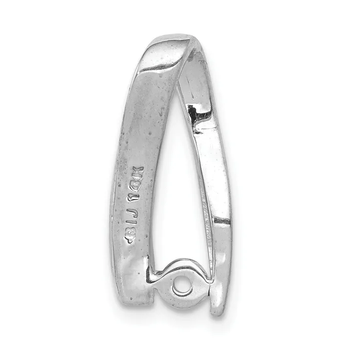 Goldia Necklaces 14k White Gold 58 Ct Lab Grown Diamond VSSI G Round Chain Slide Pendant