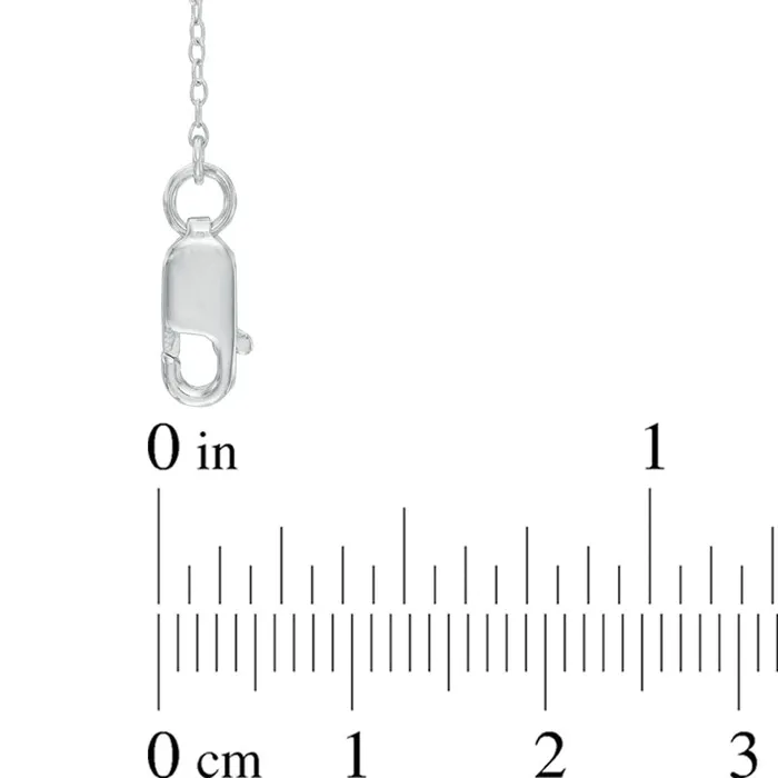 Goldia Necklaces Natural Diamond Accent Wavy Line Necklace in Sterling Silver Goldia Necklaces Natural Diamond Accent Wavy Line Necklace in Sterling Silver