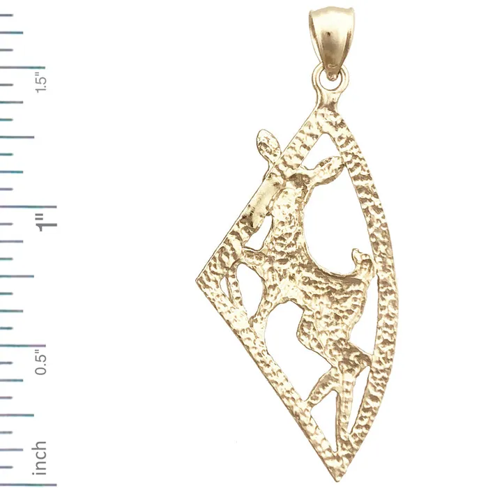 Goldia PreStyled Sets 14K Gold Bambi Deer Pendant Medallion