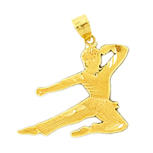 Goldia PreStyled Sets 14K Gold Karate Kid Pendant