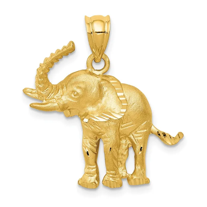 Goldia PreStyled Sets 14k Yellow Gold Elephant Pendant