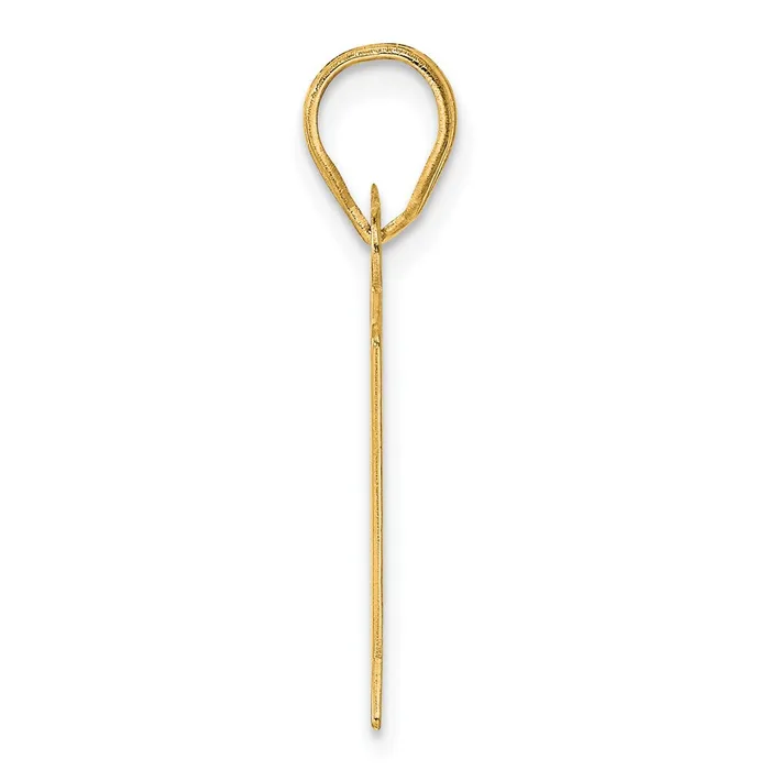Goldia PreStyled Sets 14k Yellow Gold Polished Etched Number 81 Pendant