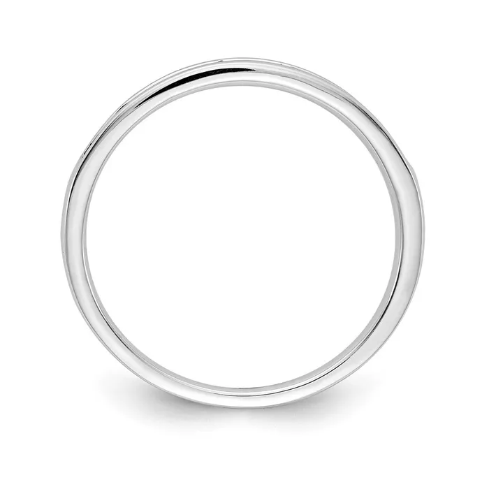 Goldia Rings 14k White Gold Pink Sapphire Channel Band