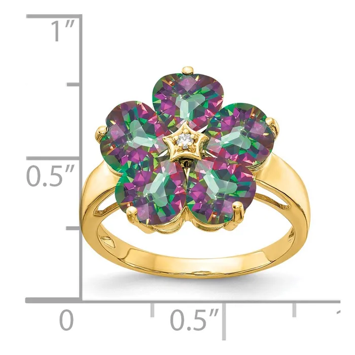 Goldia Rings 14k Yellow Gold AA Diamond Ring