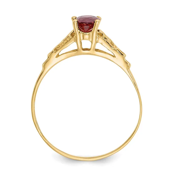 Goldia Rings 14K Yellow Gold Madi K Synthetic Garnet Ring