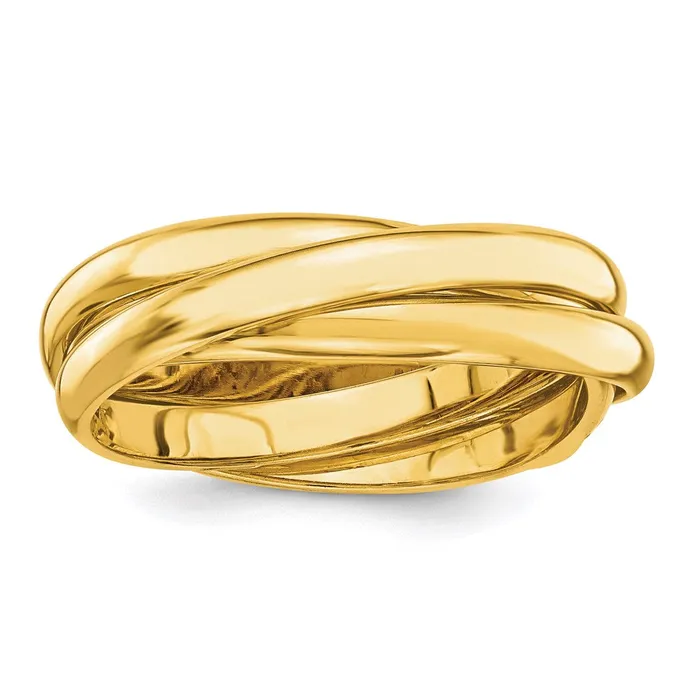 Goldia Rings 14K Yellow Gold Polished Rolling Ring