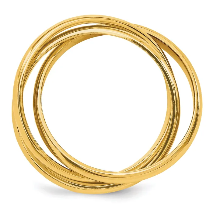 Goldia Rings 14K Yellow Gold Polished Rolling Ring