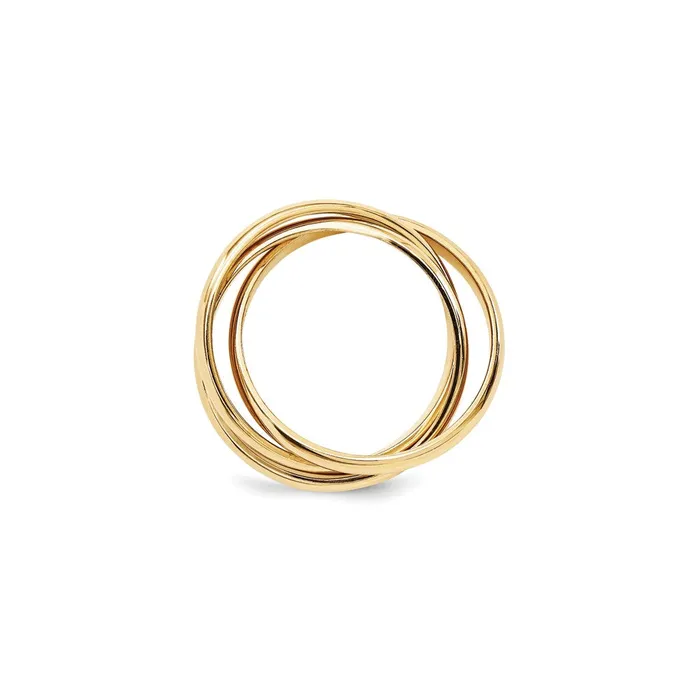 Goldia Rings 14K Yellow Gold Polished Rolling Ring