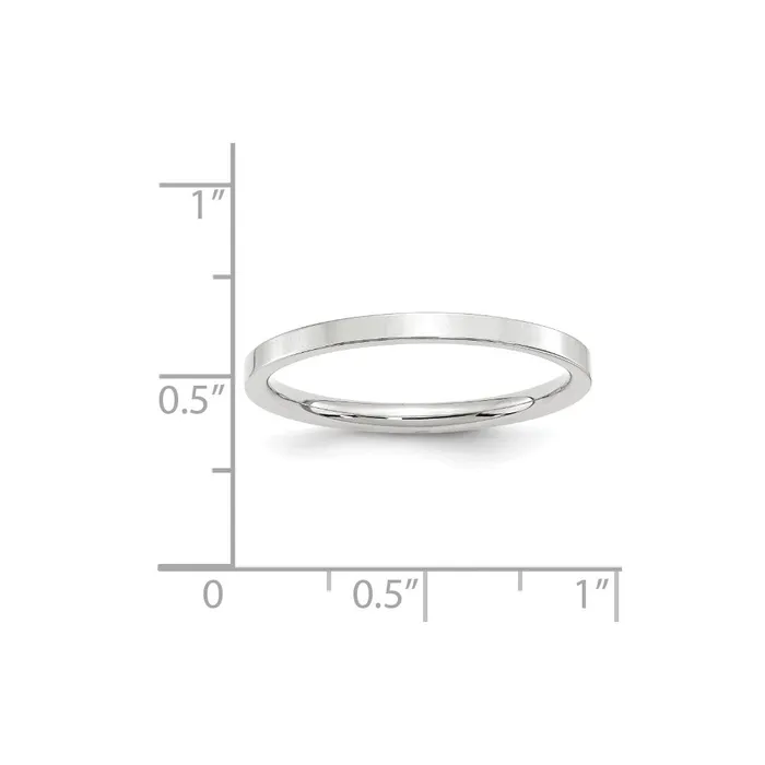 Goldia Rings Solid 10K White Gold 2mm Standard Flat Comfort Fit MensWomens Wedding Band Ring Size 125 Goldia Rings Solid 10K White Gold 2mm Standard Flat Comfort Fit MensWomens Wedding Band Ring Size 125