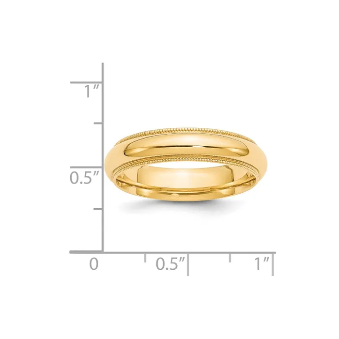Goldia Rings Solid 10K Yellow Gold 5mm Milgrain Comfort Wedding MensWomens Wedding Band Ring Size 5 Goldia Rings Solid 10K Yellow Gold 5mm Milgrain Comfort Wedding MensWomens Wedding Band Ring Size 5