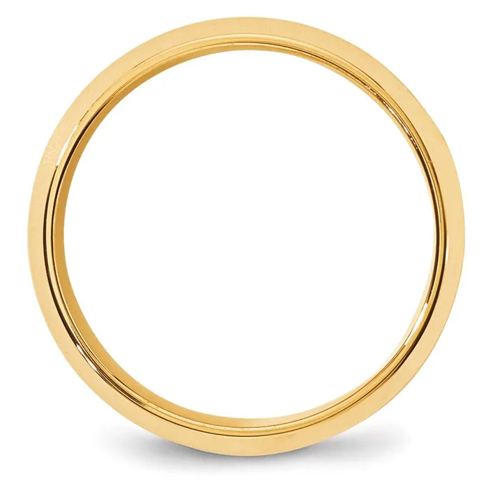 Goldia Rings Solid 10K Yellow Gold 8mm Bevel Edge Comfort Fit MensWomens Wedding Band Ring Size 4 Goldia Rings Solid 10K Yellow Gold 8mm Bevel Edge Comfort Fit MensWomens Wedding Band Ring Size 4