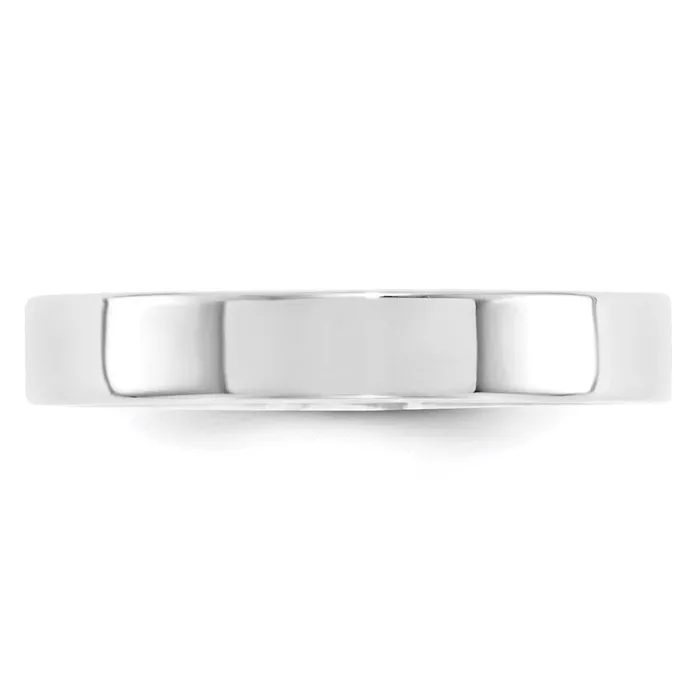 Goldia Rings Solid 14K White Gold 4mm Standard Flat Comfort Fit MensWomens Wedding Band Ring Size 7 Goldia Rings Solid 14K White Gold 4mm Standard Flat Comfort Fit MensWomens Wedding Band Ring Size 7