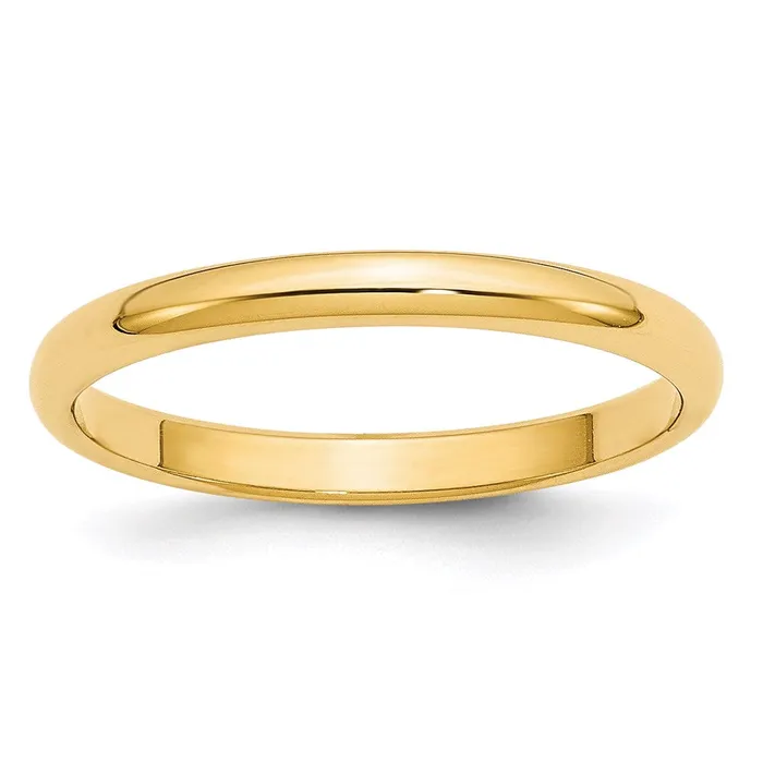 Goldia Rings Solid 14K Yellow Gold 25mm Half Round MensWomens Wedding Band Ring Size 55 Goldia Rings Solid 14K Yellow Gold 25mm Half Round MensWomens Wedding Band Ring Size 55